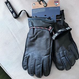 Hestea leather gloves. Never worn mans size 10
